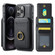 iPhone 12 Pro Max DG.MING K1 MagSafe Detachable Wallet RFID Back Cover Phone Case - Black