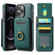iPhone 12 Pro Max DG.MING K1 MagSafe Detachable Wallet RFID Back Cover Phone Case - Green