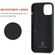 iPhone 12 Pro Max DG.MING M1 Series 3-Fold Multi Card Wallet + Magnetic Back Cover Shockproof Case with Holder Function - Black