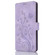 iPhone 12 Pro Max Dreamy Butterfly Love Flower Embossed Leather Phone Case - Purple