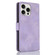 iPhone 12 Pro Max Dreamy Butterfly Love Flower Embossed Leather Phone Case - Purple