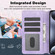iPhone 12 Pro Max Dreamy Butterfly Love Flower Embossed Leather Phone Case - Purple