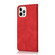 iPhone 12 Pro Max Dual-color Stitching Leather Phone Case - Red Blue