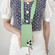 iPhone 12 Pro Max Elastic Silicone Protective Case with Wide Neck Lanyard - Green