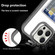 iPhone 12 Pro Max Electroplated Card Bag Acrylic Hybrid TPU Phone Case - Black