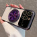 iPhone 12 Pro Max Electroplated Large Window Bracket PC Phone Case - Purple