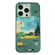 iPhone 12 Pro Max Electroplated Lens Illustration Phone Case - Green
