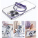iPhone 12 Pro Max Electroplating MagSafe 360 Degree Rotation Holder Shockproof Phone Case - Dark Purple