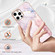 iPhone 12 Pro Max Electroplating Marble Pattern Dual-side IMD TPU Shockproof Case - Rose Gold 005