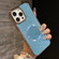 iPhone 12 Pro Max Electroplating PC Glitter Grain MagSafe Phone Case - Blue