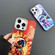 iPhone 12 Pro Max Engraved Colorful Astronaut Phone Case - Small Orange