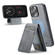 iPhone 12 Pro Max Fierre Shann Cowhide Vertical Flip Magnetic Card Holder Phone Case - Blue