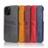 iPhone 12 Pro Max Fierre Shann Retro Oil Wax Texture PU Leather Case with Card Slots - Grey