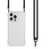 iPhone 12 Pro Max Four-corner Shockproof TPU Phone Case with Lanyard - Transparent