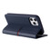 iPhone 12 Pro Max GEBEI Top-grain Leather Horizontal Flip Protective Case with Holder & Card Slots & Wallet & Photo Frame - Blue