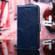 iPhone 12 Pro Max Geometric Stitching Horizontal Flip TPU + PU Leather Case with Holder & Card Slots & Wallet - Blue
