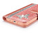 iPhone 12 Pro Max Glitter Powder Butterfly Leather Phone Case - Rose Gold