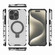 iPhone 12 Pro Max Grating Holder Shockproof Phone Case - Transparent