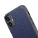 iPhone 12 Pro Max Hella Cross Texture Genuine Leather Protective Case - Black