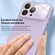 iPhone 12 Pro Max Large Window Acrylic Lens Film + Liquid Silicone Full Coverage Phone Case - Sky Blue