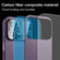 iPhone 12 Pro Max Large Window Carbon Fiber Shockproof Phone Case - Purple Blue