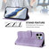 iPhone 12 Pro Max Line Splicing Buckle Retro Leather Phone Case - Purple