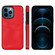 iPhone 12 Pro Max Litchi Leather Skin Card Slots Phone Case - Red