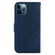 iPhone 12 Pro Max Little Tiger Embossed Leather Phone Case - Dark Blue