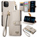 iPhone 12 Pro Max Love Zipper Lanyard Leather Phone Case - Gray