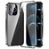 iPhone 12 Pro Max Magnetic Double-buckle HD Tempered Glass Phone Case - Black