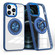 iPhone 12 Pro Max Magnetic Rotating Ring Holder Phone Case - Dark Blue