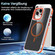 iPhone 12 Pro Max Magsafe Dual-Color Carbon Fiber Phone Case - Orange
