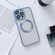 iPhone 12 Pro Max MagSafe Electroplated Magnetic TPU Phone Case with Dust Filter & Lens Film - Blue