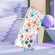 iPhone 12 Pro Max MagSafe Magnetic TPU Phone Case - White Blue Flower