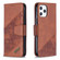 iPhone 12 Pro Max Matching Color Crocodile Texture Horizontal Flip PU Leather Case with Wallet & Holder & Card Slots - Brown