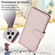 iPhone 12 Pro Max Multi-Card Wallet RFID Leather Phone Case - Rose Gold