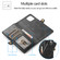 iPhone 12 Pro Max Multiple Card Slots Detachable Magnetic Horizontal Flip Leather Case with Card Slots & Holder & Wallet - Black