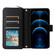 iPhone 12 Pro Max Nine-card Slots Zipper Wallet Bag Leather Phone Case - Black