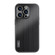 iPhone 12 Pro Max PC Hybrid Aluminum Alloy Brushed Shockproof Phone Case - Black