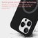 iPhone 12 Pro Max Pure Color Liquid Silicone MagSafe Phone Case - Black
