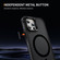 iPhone 12 Pro Max Rainbow Series Skin Feel MagSafe Lens Holder Phone Case - Black