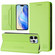 iPhone 12 Pro Max RC01 Dual-Folded Magnetic Suction RFID Leather Phone Case - Grass Green