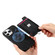 iPhone 12 Pro Max Retro Magsafe Cross Leather Pull-Out Card Bag Back Phone Case - Black