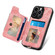 iPhone 12 Pro Max Retro Skin-feel Ring Multi-card Wallet Phone Case - Pink