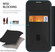 iPhone 12 Pro Max RFID Blocking Adsorption Flip MagSafe Leather Phone Case - Black