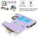 iPhone 12 Pro Max RFlD Anti-theft Double Buckle Ring Zipper Card Phone Case - Purple