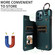 iPhone 12 Pro Max Rhombic Texture Card Bag Phone Case with Short Lanyard - Green