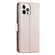 iPhone 12 Pro Max Ring Buckle Rhombic Leather Phone Case - Rose Gold