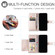 iPhone 12 Pro Max Ring Buckle Rhombic Leather Phone Case - Rose Gold