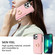 iPhone 12 Pro Max Ring Card Litchi Leather Back Phone Case - Pink